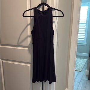 Athleta Black Halter Sheath Dress Sleeveless Mini